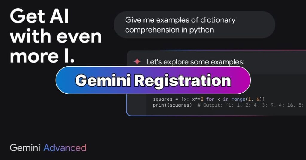 Gemini Registration
